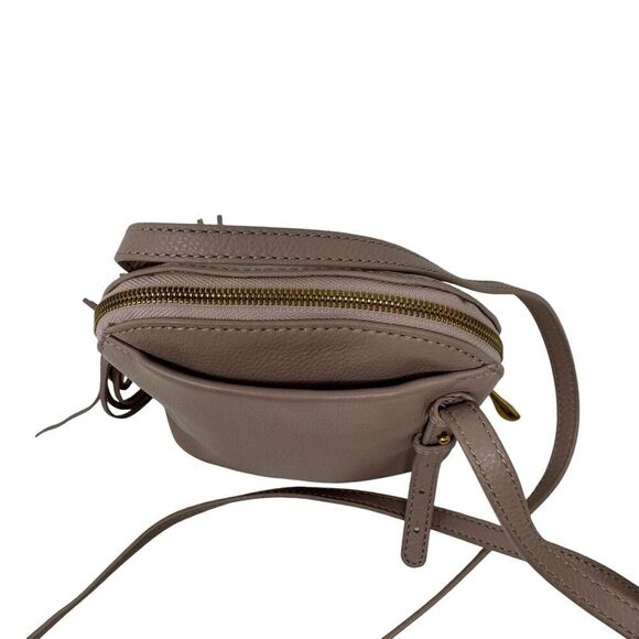 HOBO Nash Crossbody Purse Small Bag Pink Leather Zip Around Tassel Womens - Picture 8 of 16